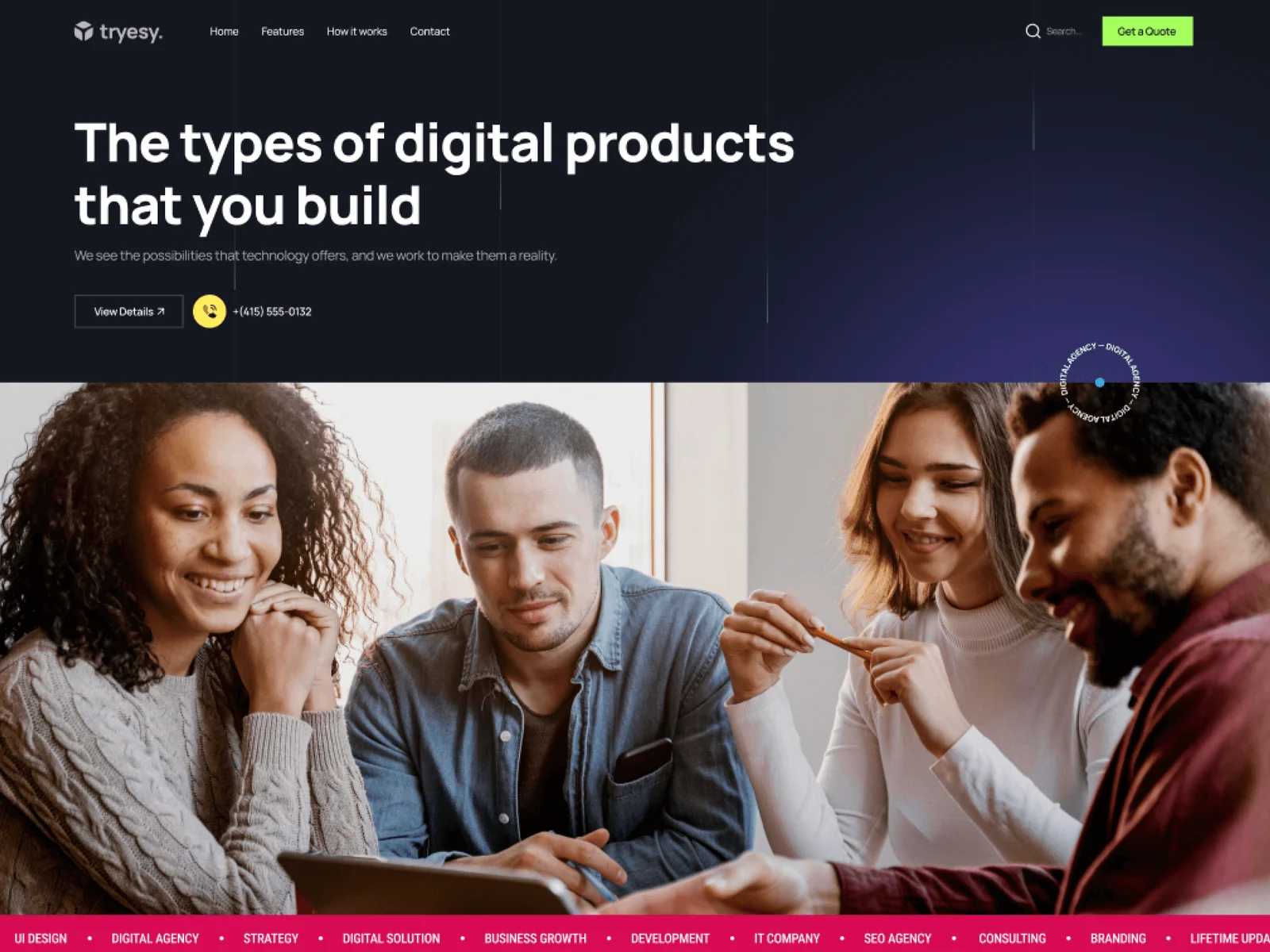 Tryesy – Digital Agency WordPress Theme