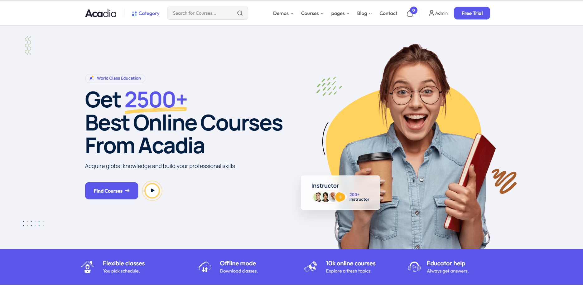 Education WordPress Theme – Acadia