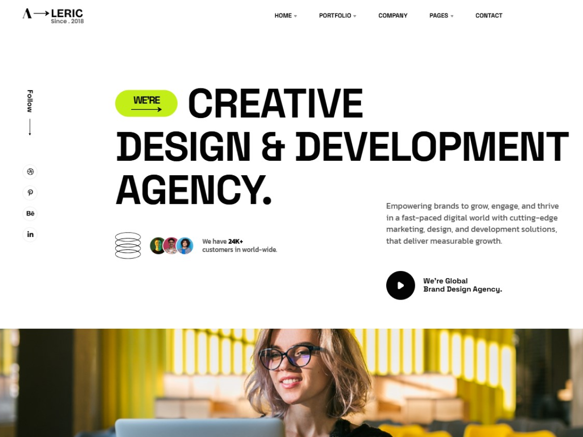 Aleric – Digital Agency and Portfolio WordPress Theme